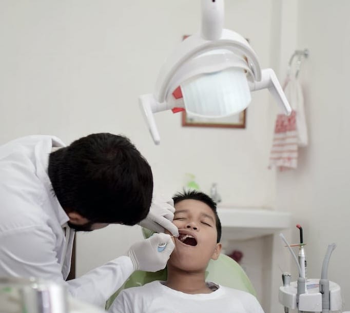 Child at the dentist