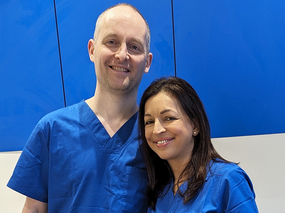 Fulham Dentist Tim and Anoja Neill of Blue Finch Dental Fulham